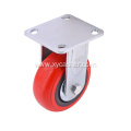 Heavy Duty Red 5 Inch Rigid pvc Caster